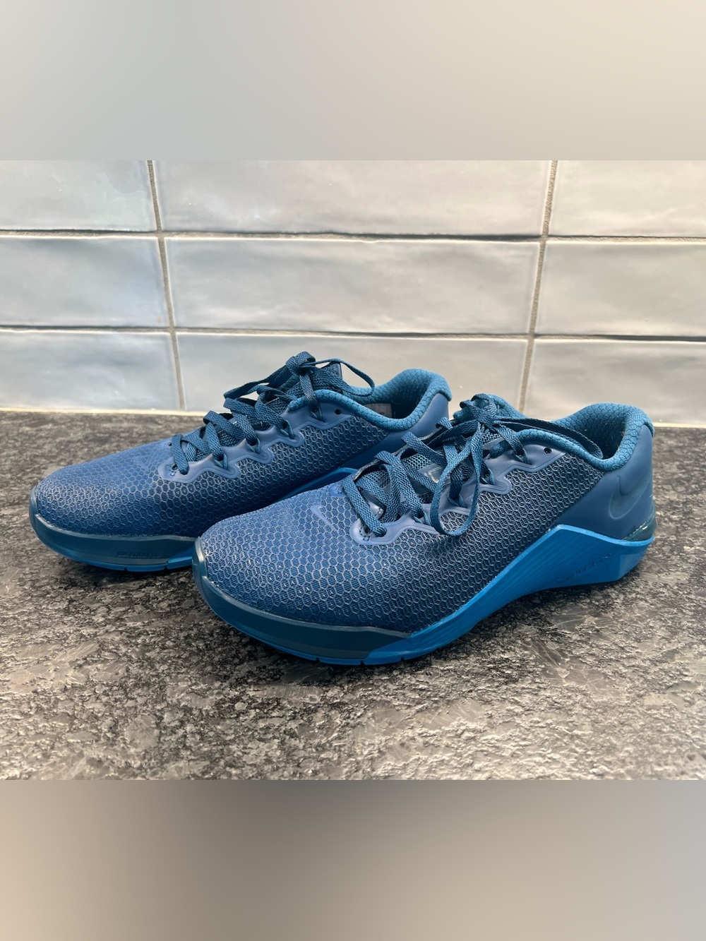 Nike Men's Metcon Athletic Shoes Teal Blue